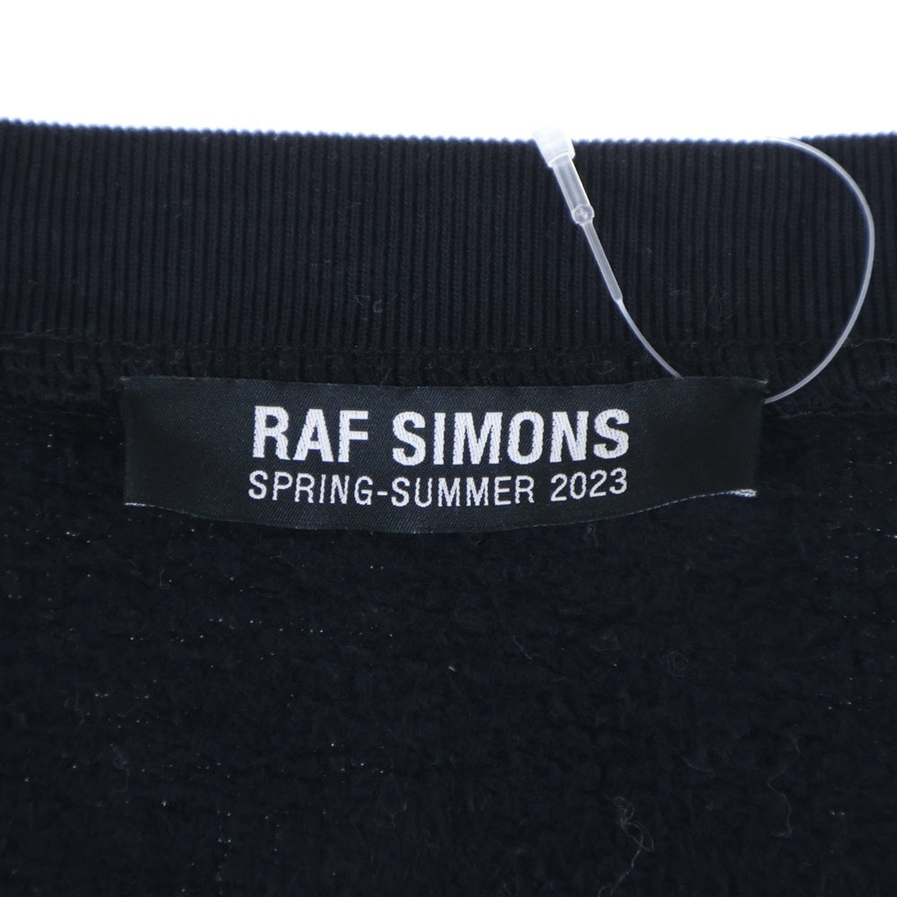 RAF SIMONS(ラフシモンズ) 23SS Tour Cardigan ツアー カーディガン フロントプリント ブラック 222-M178 19004-0099