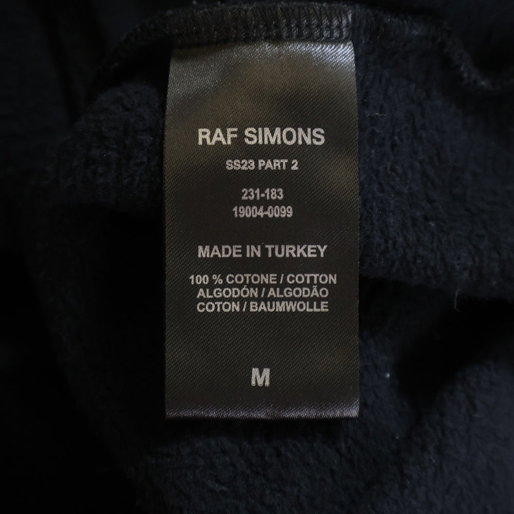 RAF SIMONS(ラフシモンズ) 23SS Tour Cardigan ツアー カーディガン フロントプリント ブラック 222-M178 19004-0099