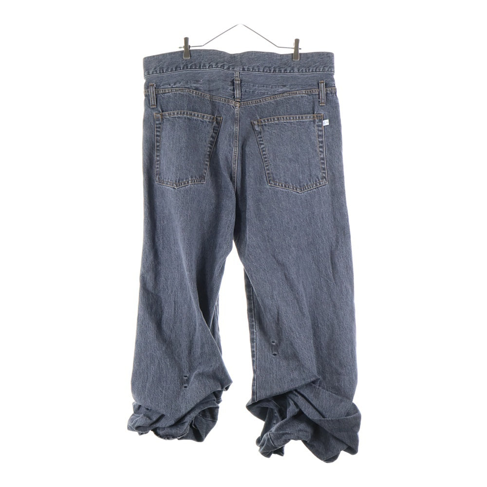 FACETASM(ファセッタズム) 21AW SUPER BIG DENIM PANTS スーパービッグ デニムパンツ ブラック CSW-PT-U03