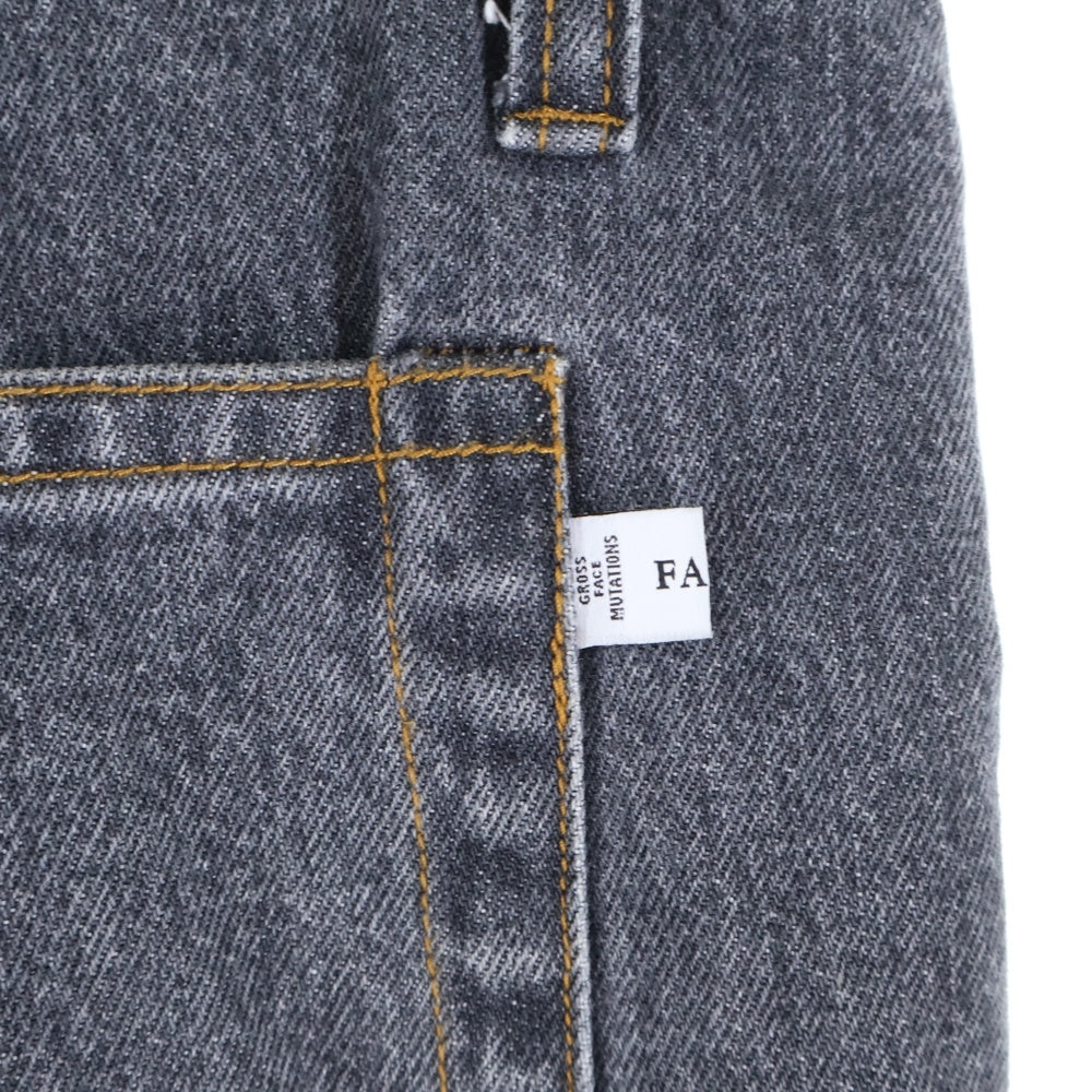 FACETASM(ファセッタズム) 21AW SUPER BIG DENIM PANTS スーパービッグ デニムパンツ ブラック CSW-PT-U03