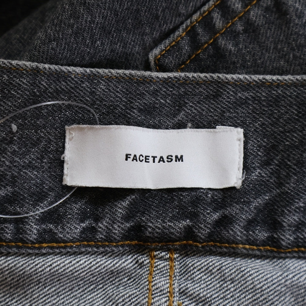 FACETASM(ファセッタズム) 21AW SUPER BIG DENIM PANTS スーパービッグ デニムパンツ ブラック CSW-PT-U03