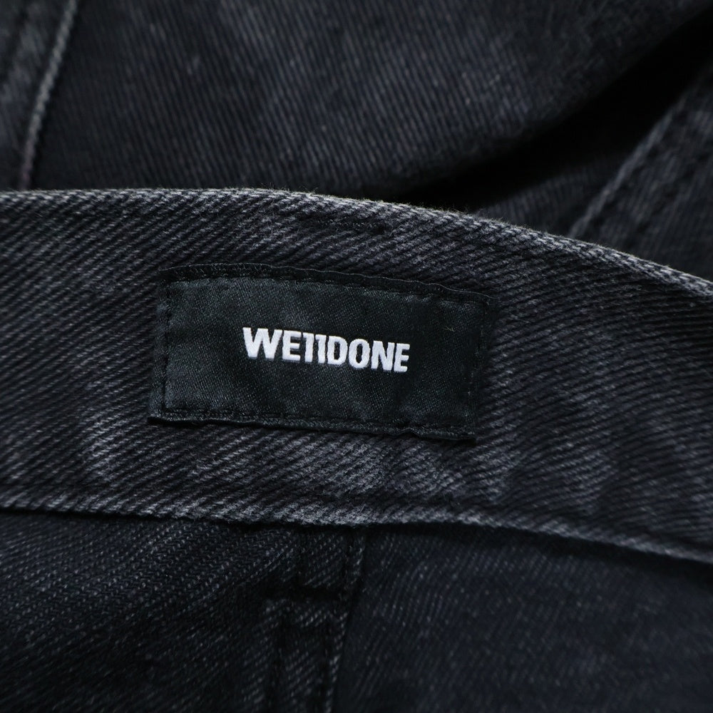 we11done(ウェルダン) ダメージ加工 フレアデニムパンツ ブラック WD-DP0-21-314-M-BK