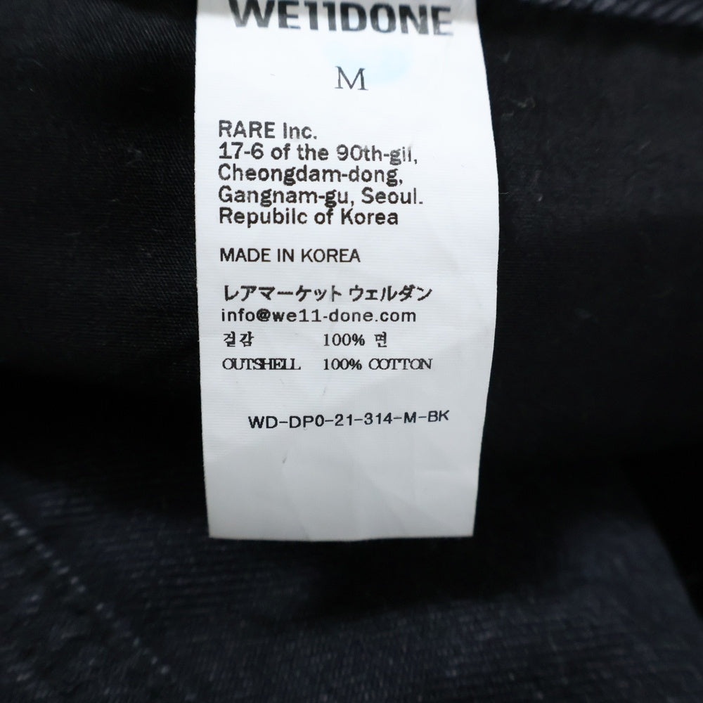 we11done(ウェルダン) ダメージ加工 フレアデニムパンツ ブラック WD-DP0-21-314-M-BK