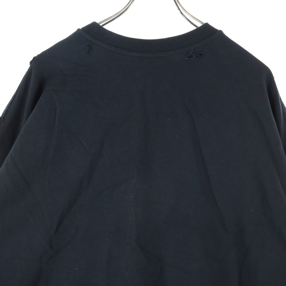 RAF SIMONS(ラフシモンズ) 22SS DESTROYED CREWNECK デストロイ クルー