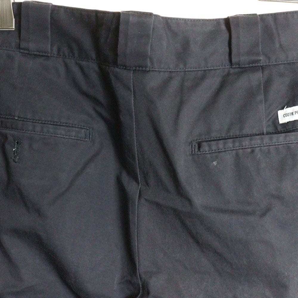 COOTIE PRODUCTIONS(クーティー プロダクションズ) 24SS Chino Cloth Trousers スムース チノパンツ コットン ブラック CTE-24S113
