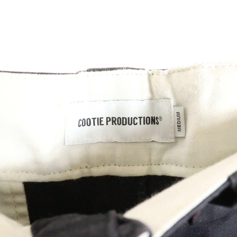 COOTIE PRODUCTIONS(クーティー プロダクションズ) 24SS Chino Cloth Trousers スムース チノパンツ コットン ブラック CTE-24S113