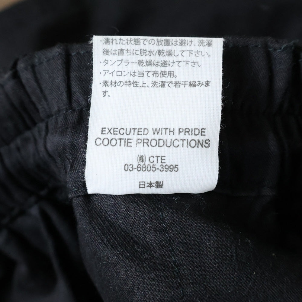 COOTIE PRODUCTIONS(クーティー プロダクションズ) Easy Trousershort Pants イージートラウザーパンツ ショートパンツ ブラック