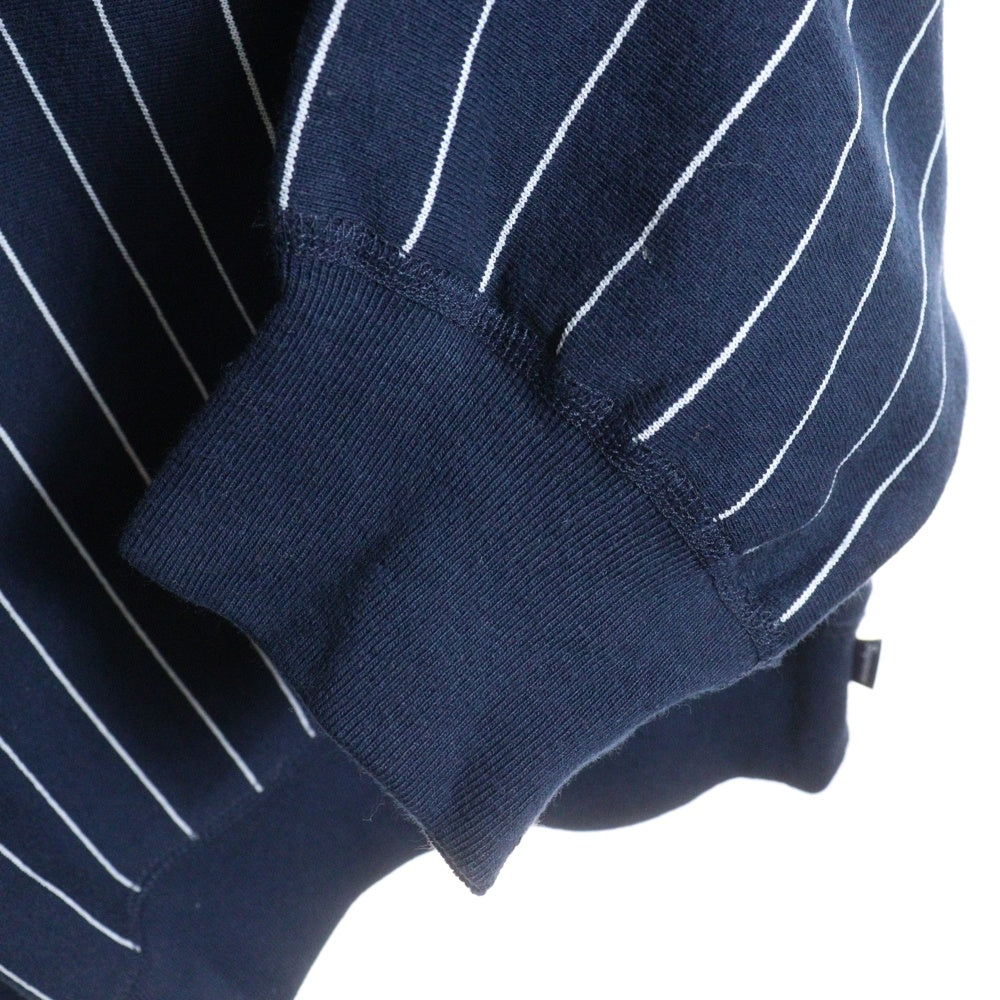 SUPREME(シュプリーム) 24SS Pinstripe Crewneck ピンストライプ クルーネック スウェット コットン ブルー