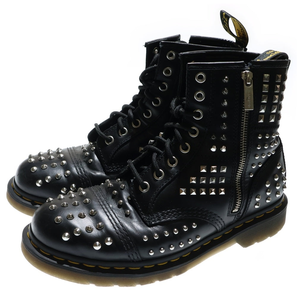 Dr.Martens(ドクターマーチン) ATLAS 8ホールレースアップブーツ スタッズ ブラック US10/28cm