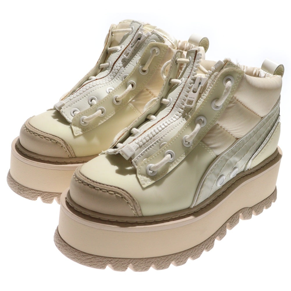 PUMA(プーマ) ×Fenty Wmns Sneaker Boot Zip Marshmallow 365775 02 フェンティ ジップブーツ レディース ホワイト US7.5/24cm