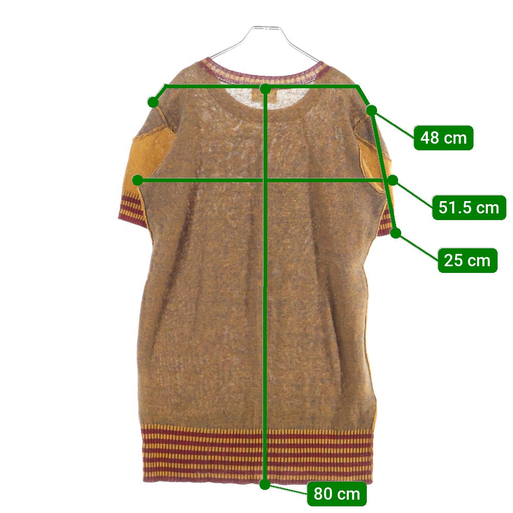 Vivienne Westwood Anglomania(ヴィヴィアンウエストウッドアングロマニア) フロントプリント 継ぎはぎ セーター ニット マルチカラー レディース 40201M