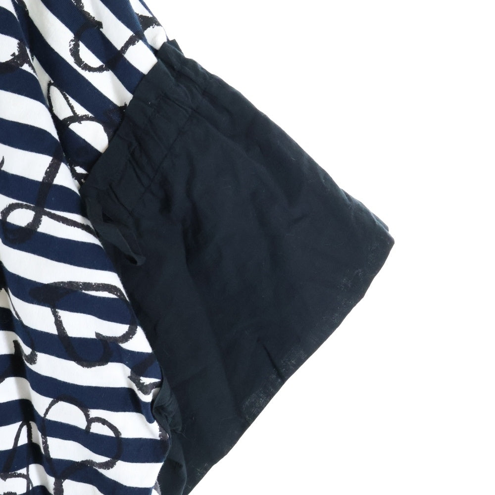 Vivienne Westwood Red Label(ヴィヴィアンウエストウッドレッドレーベル) ハート柄 ボーダー ロングワンピース ネイビー/ホワイト レディース 16-12-521014