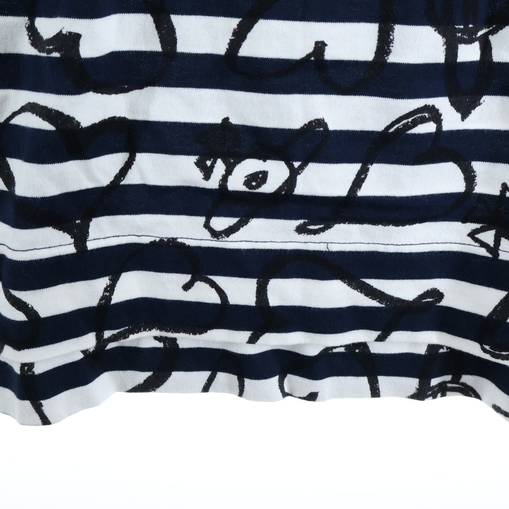 Vivienne Westwood Red Label(ヴィヴィアンウエストウッドレッドレーベル) ハート柄 ボーダー ロングワンピース ネイビー/ホワイト レディース 16-12-521014