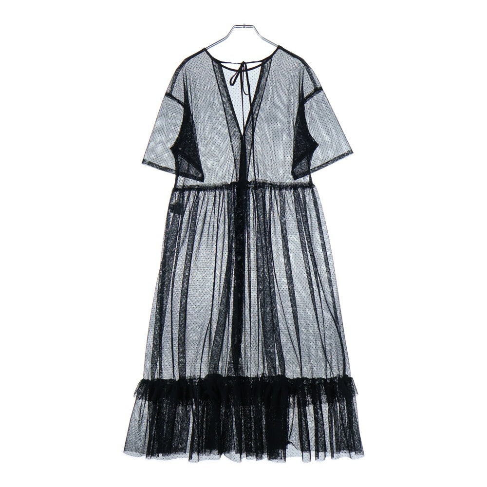 OPENING CEREMONY(オープニングセレモニー) レース ロングワンピース ブラック レディース