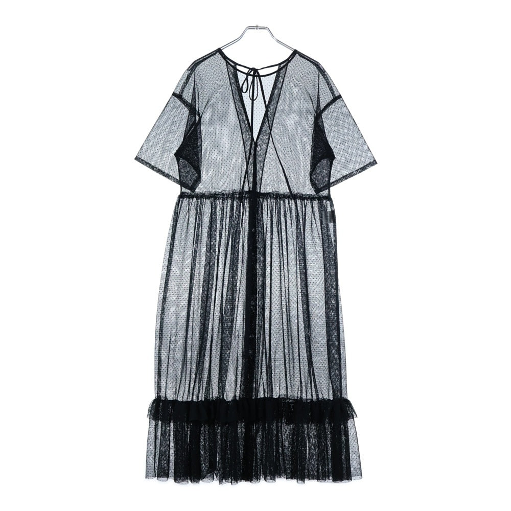 OPENING CEREMONY(オープニングセレモニー) レース ロングワンピース ブラック レディース