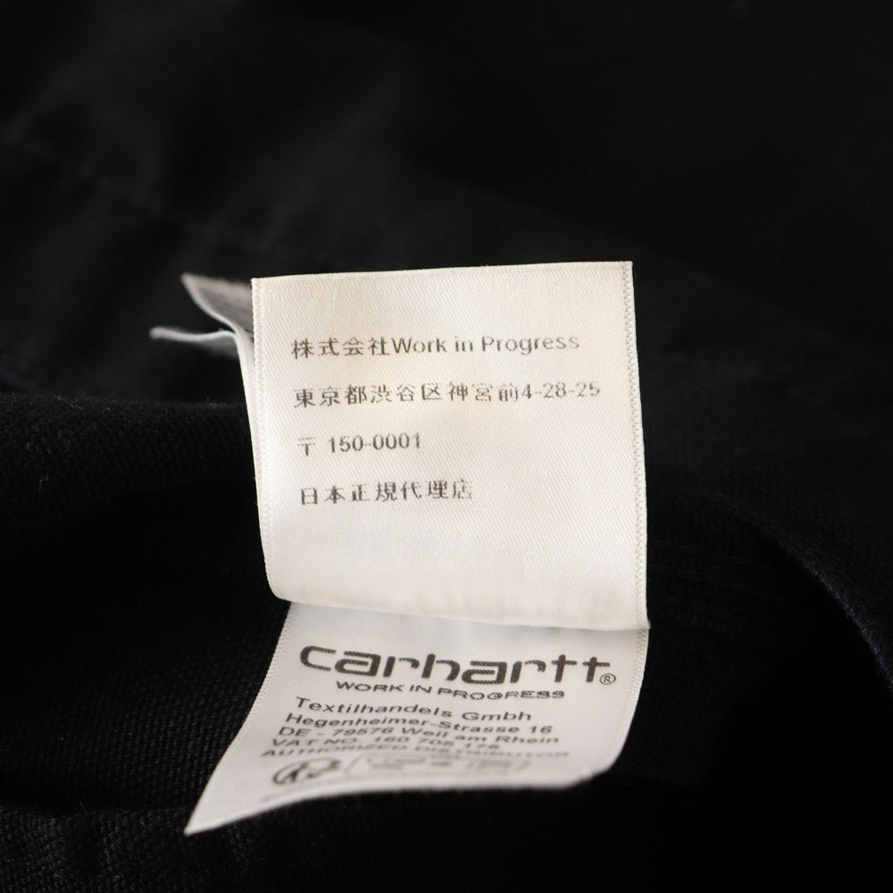 Carhartt WIP(カーハート ダブリューアイピー) DETROIT JACKET デトロイトジャケット ワークジャケット ブラック I033112.00E.02.03