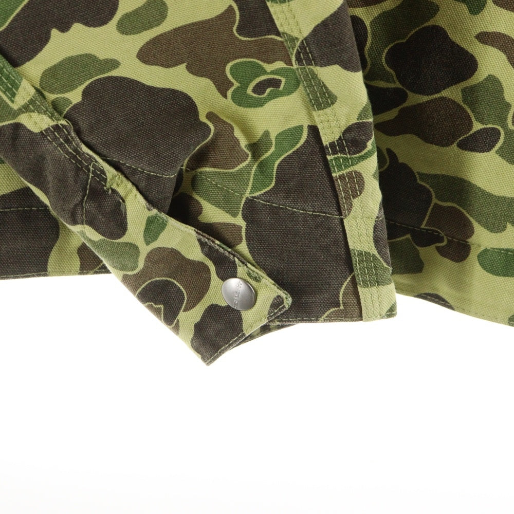 Carhartt WIP(カーハート ダブリューアイピー) DUCK DETROIT JACKET CAMO ダックデトロイトジャケット カモ カーキ/ブラウン I034281.2EQ.06.03
