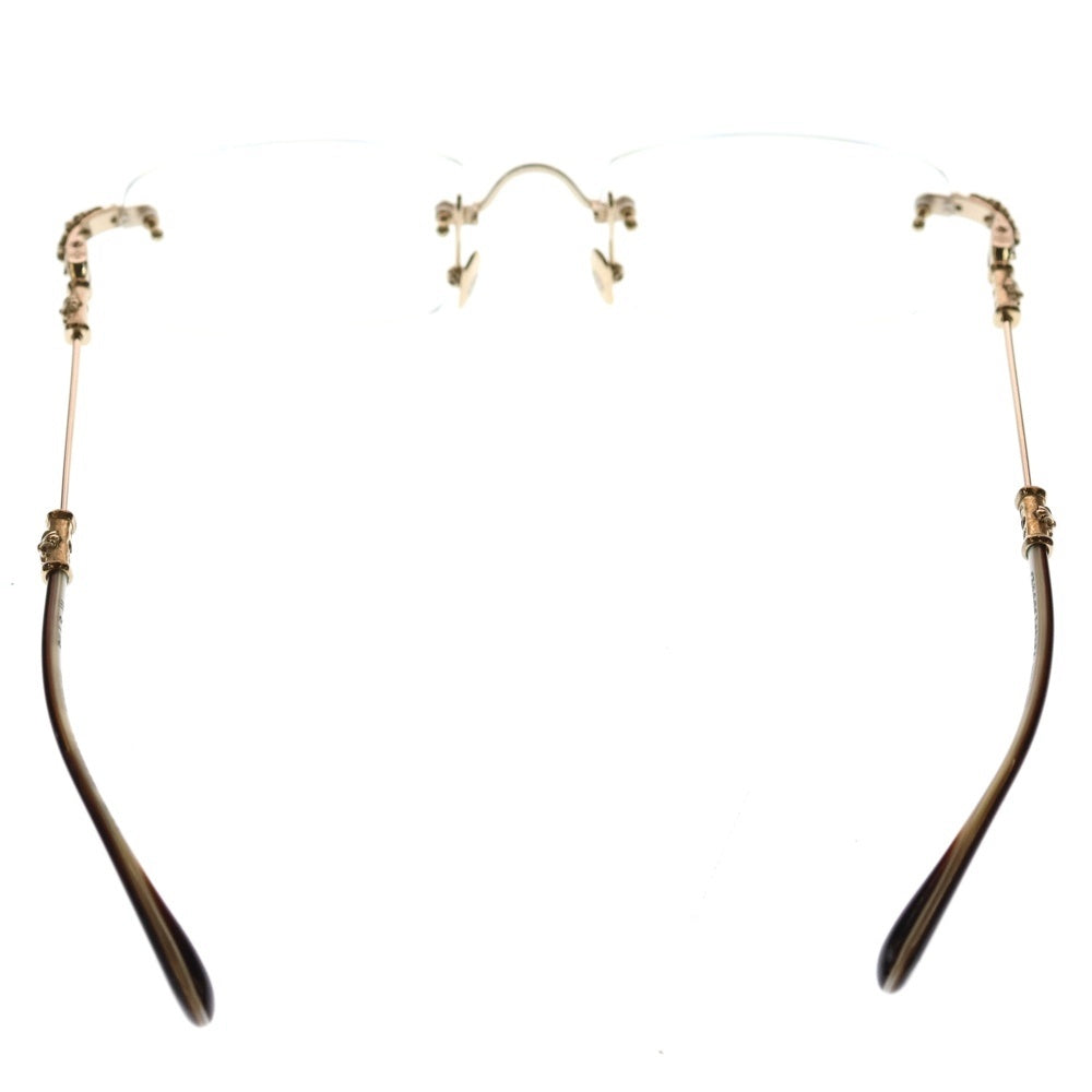 CHROME HEARTS(クロムハーツ) PILLS III フローラルテンプル リムレス シルバー/ゴールド 55□20-144