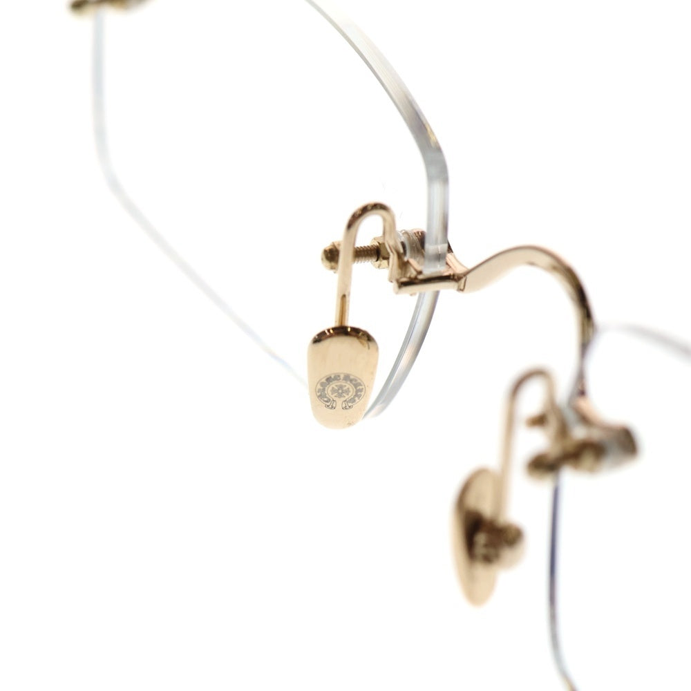 CHROME HEARTS(クロムハーツ) PILLS III フローラルテンプル リムレス シルバー/ゴールド 55□20-144