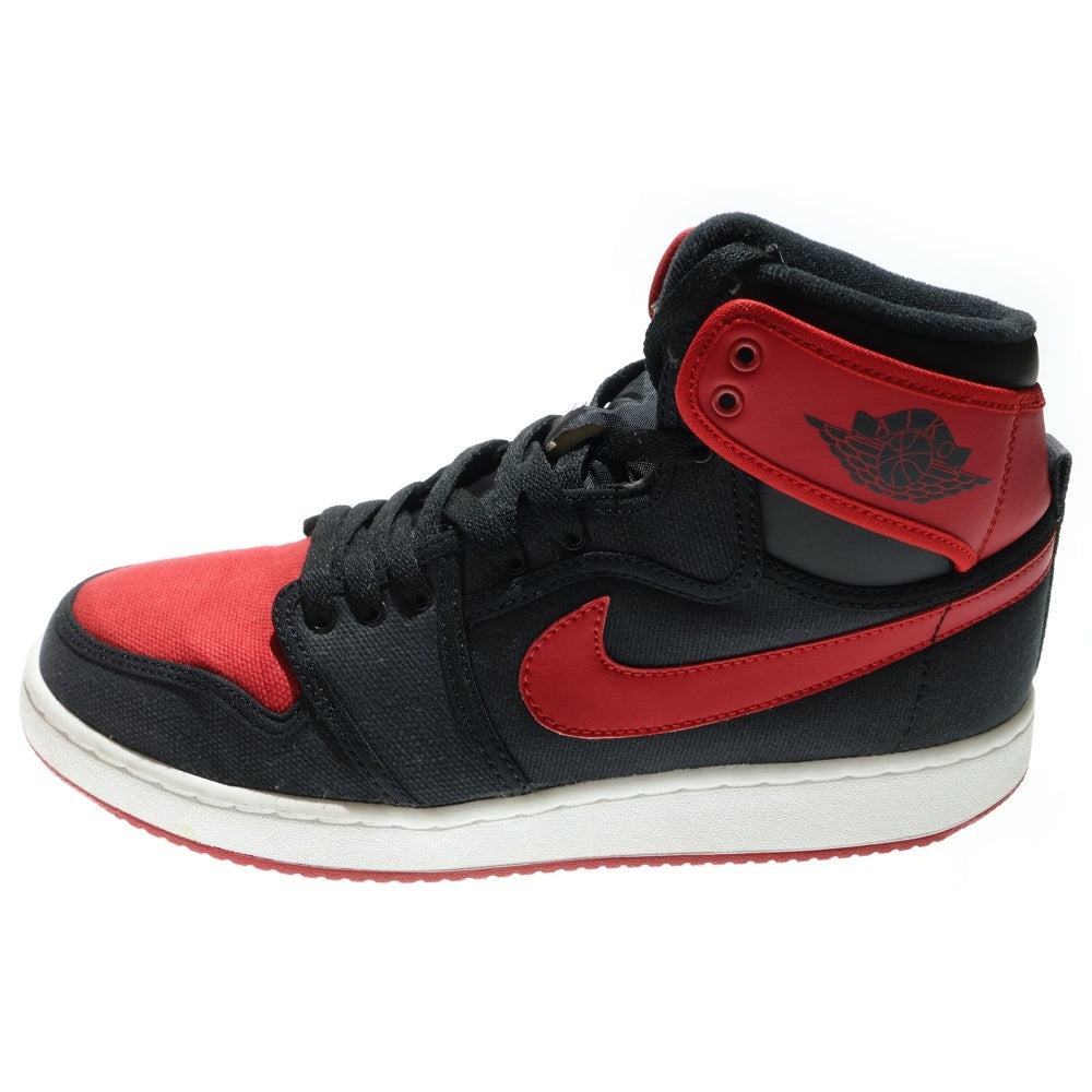 NIKE(ナイキ) AIR JORDAN 1 RETRO HIGH KO Bred 638471-001 エアジョーダン1 レトロ ハイ KO ブレッド 2015 ハイカットスニーカー ブラック/レッド US9/27cm