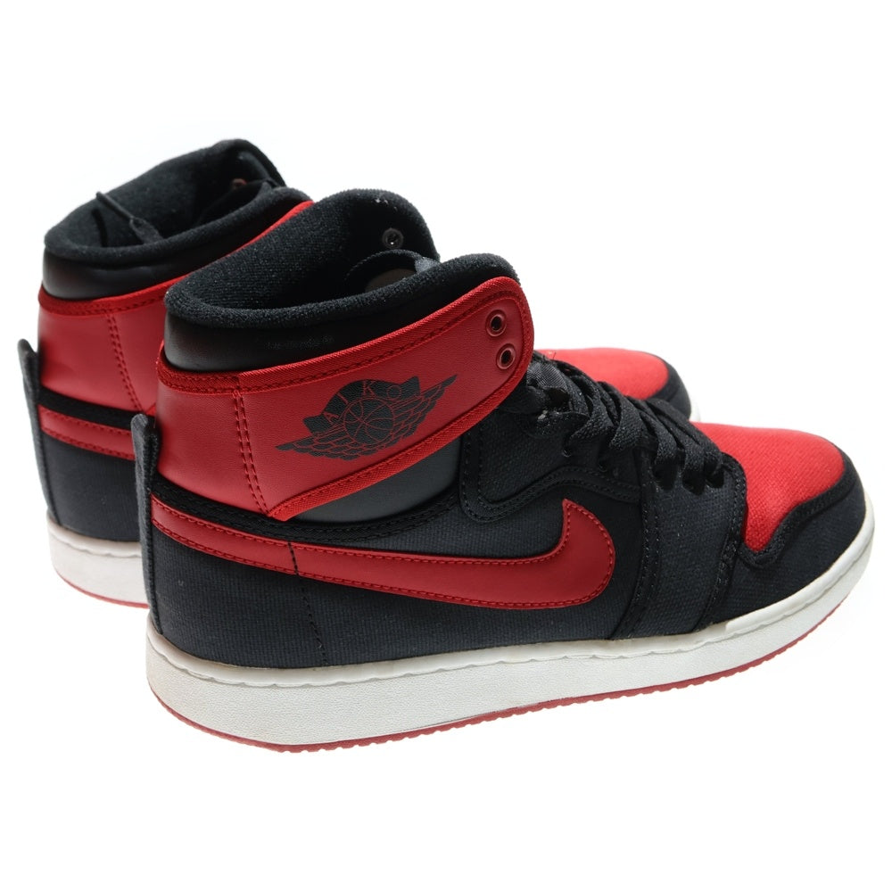 NIKE(ナイキ) AIR JORDAN 1 RETRO HIGH KO Bred 638471-001 エアジョーダン1 レトロ ハイ KO ブレッド 2015 ハイカットスニーカー ブラック/レッド US9/27cm