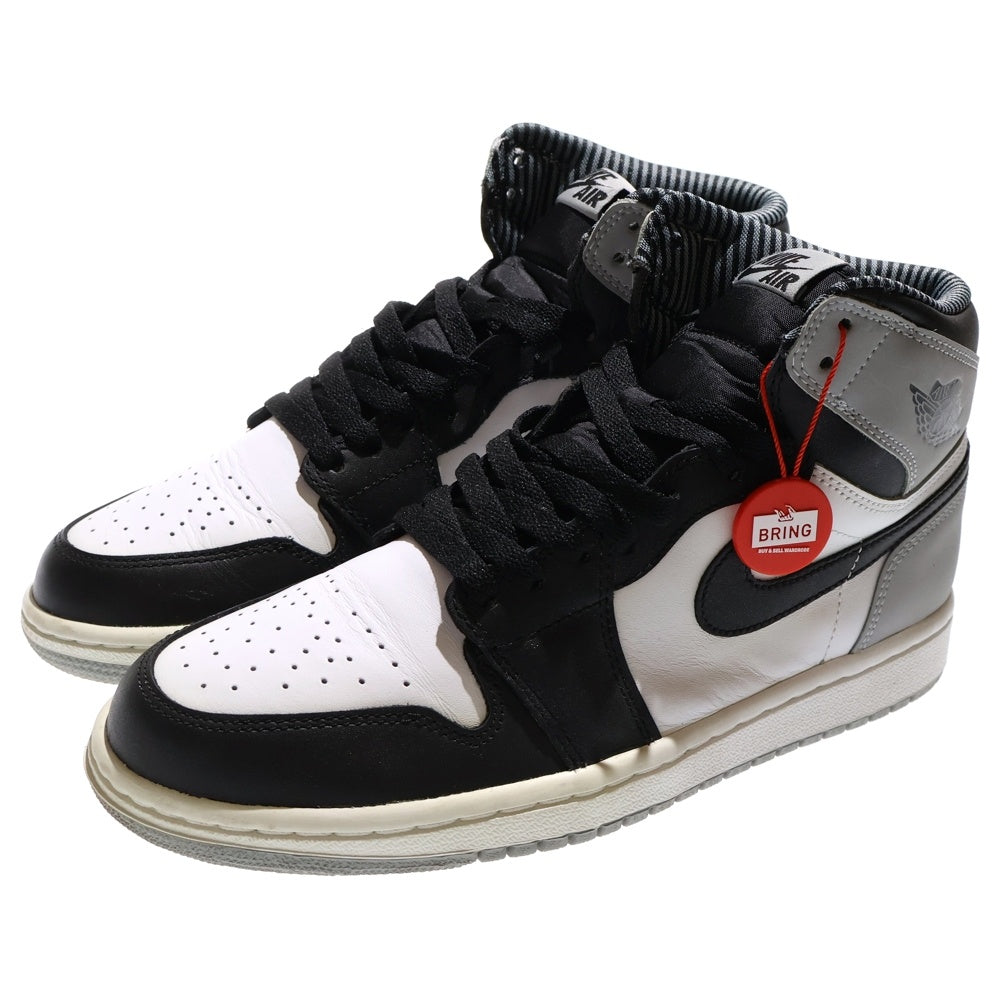 NIKE(ナイキ) 【観賞用 2013年製】AIR JORDAN 1 RETRO HIGH BARONS 555088-104 エアジョーダン1 レトロ ハイ バロンズ ハイカットスニーカー グレー/ブラック US8.5/26.5cm
