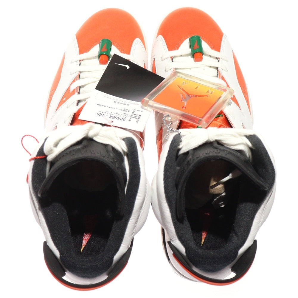 NIKE(ナイキ) AIR JORDAN 6 RETRO GATORADE 384664-145 エアジョーダン 6 レトロ ゲータレード ハイカットスニーカー ホワイト/オレンジ US8.5/26.5cm