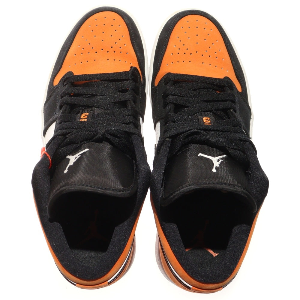 NIKE(ナイキ) AIR JORDAN 1 LOW SHATTERED BACKBOARD 553558-128 エアジョーダン1 シャッタード バックボード ローカットスニーカー ブラック/オレンジ US8.5/26.5cm