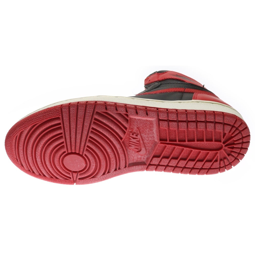 NIKE(ナイキ) 【観賞用 1994年製】 AIR JORDAN1 BRED 130207-061 エアジョーダン1 ブレッド ハイカットスニーカー ブラック/レッド US9/27cm