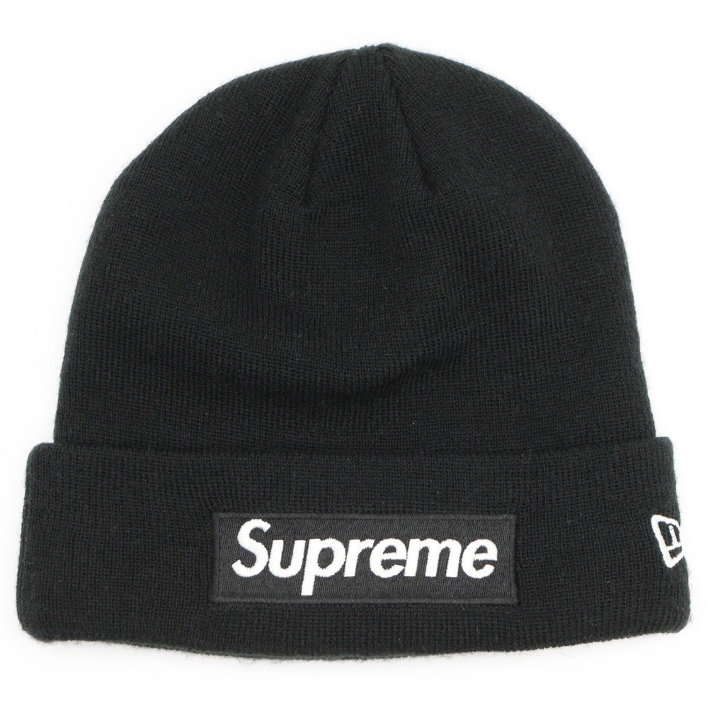 SUPREME(シュプリーム) 16AW ×NEW ERA Box Logo Beanie ニューエラ ボックスロゴビーニー ニット帽 ブラック