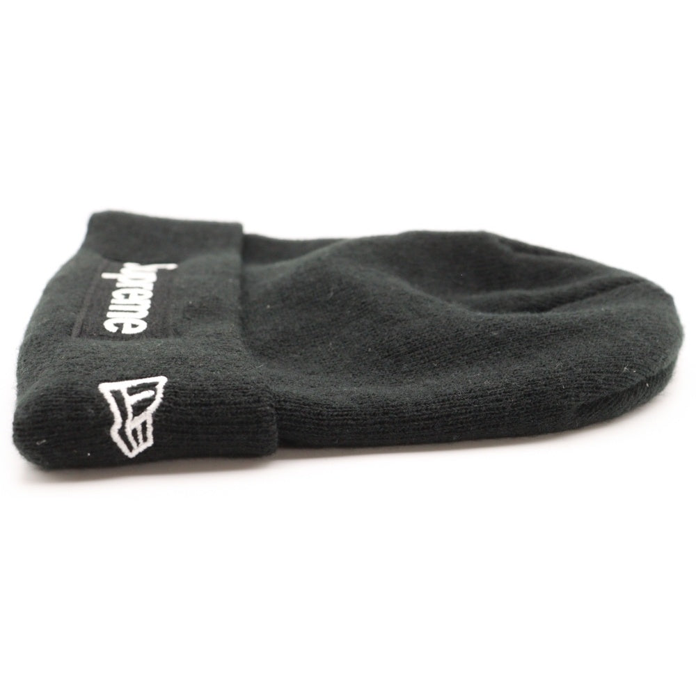 SUPREME(シュプリーム) 16AW ×NEW ERA Box Logo Beanie ニューエラ ボックスロゴビーニー ニット帽 ブラック