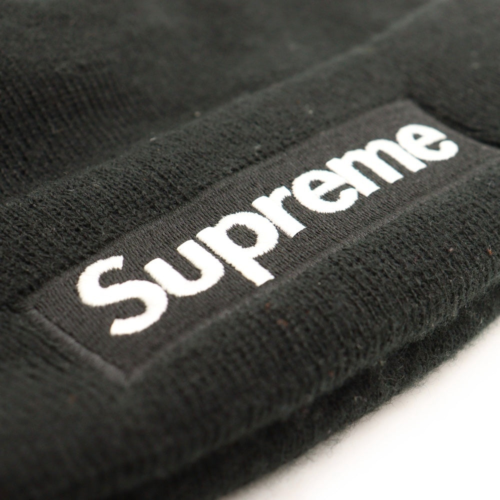 SUPREME(シュプリーム) 16AW ×NEW ERA Box Logo Beanie ニューエラ ボックスロゴビーニー ニット帽 ブラック