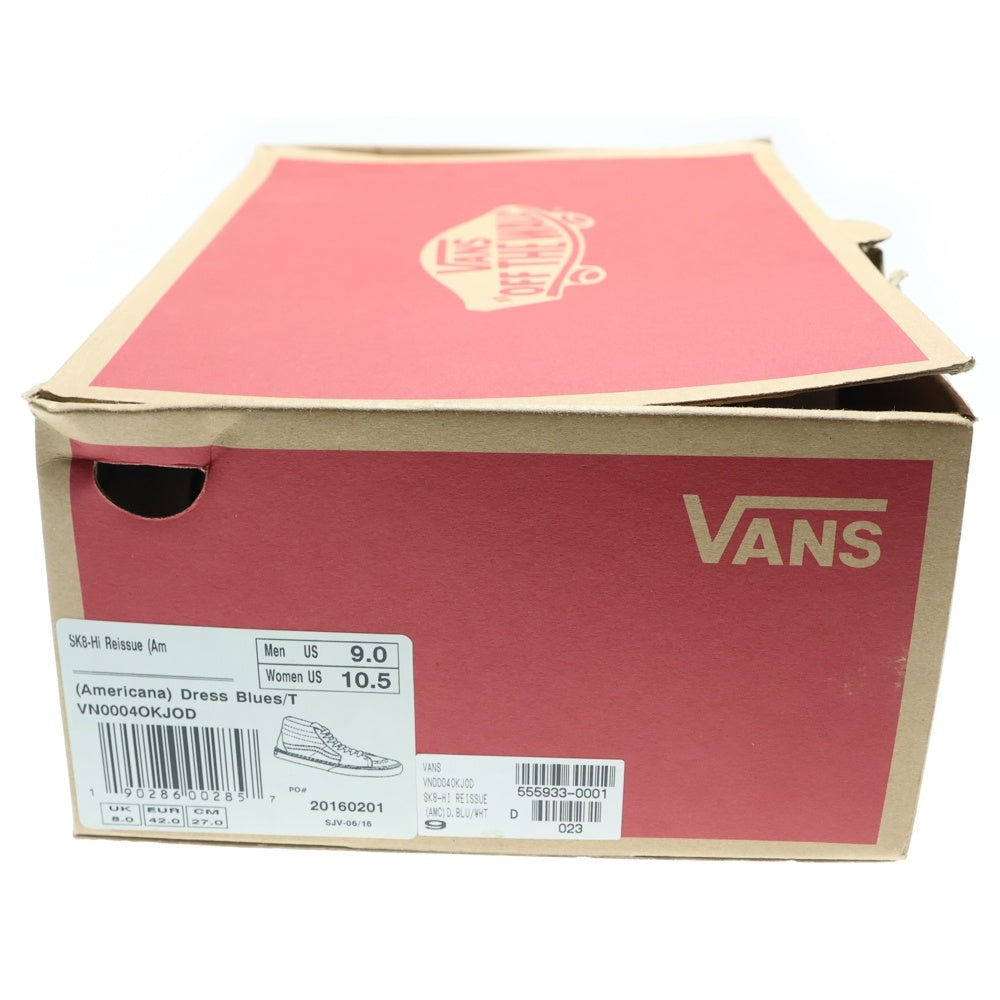 VANS(ヴァンズ) SK8-HI AMERICANA スケートハイ アメリカーナ アメリカンフラッグ ハイカットスニーカー マルチカラー US9/27cm