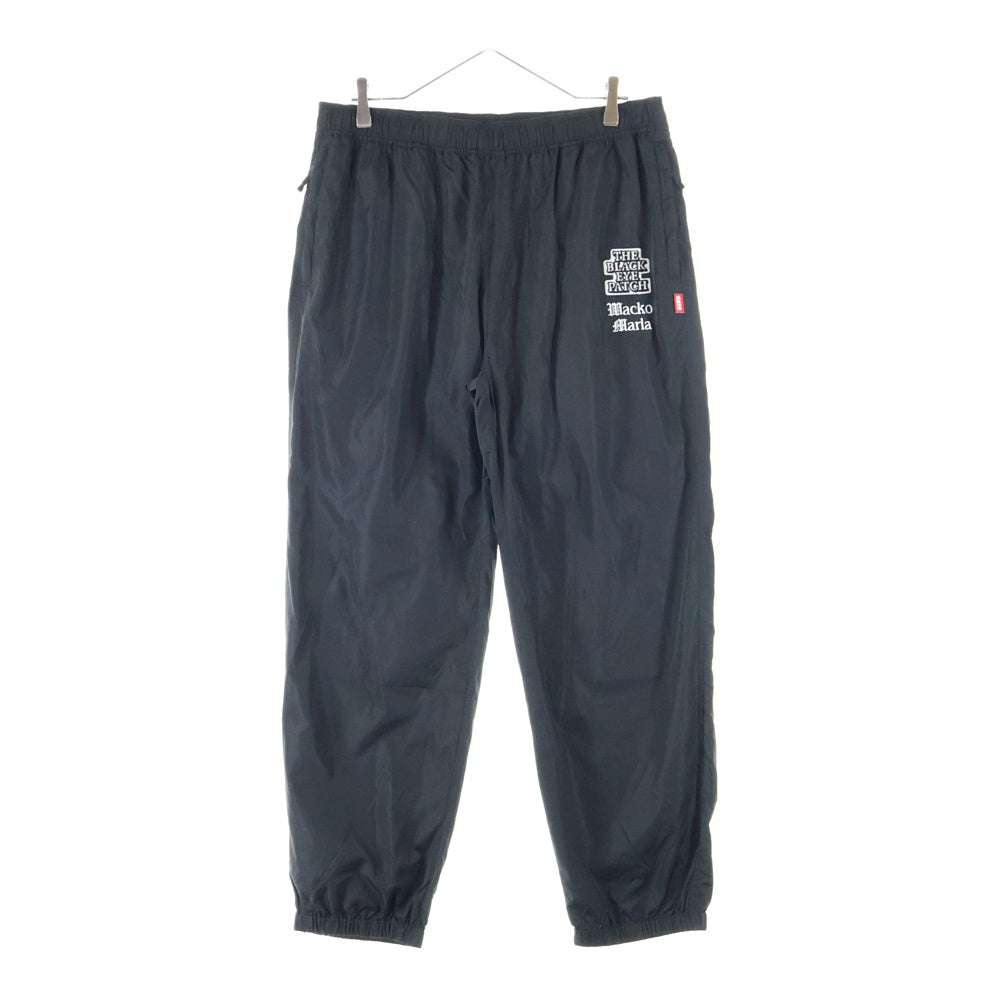 WACKO MARIA(ワコマリア) ×THE BLACK EYE PATCH TRACK PANTS TYRE-1 ブラックアイパッチ ナイロン トラッパンツ ブラック BEP-WM-TP01