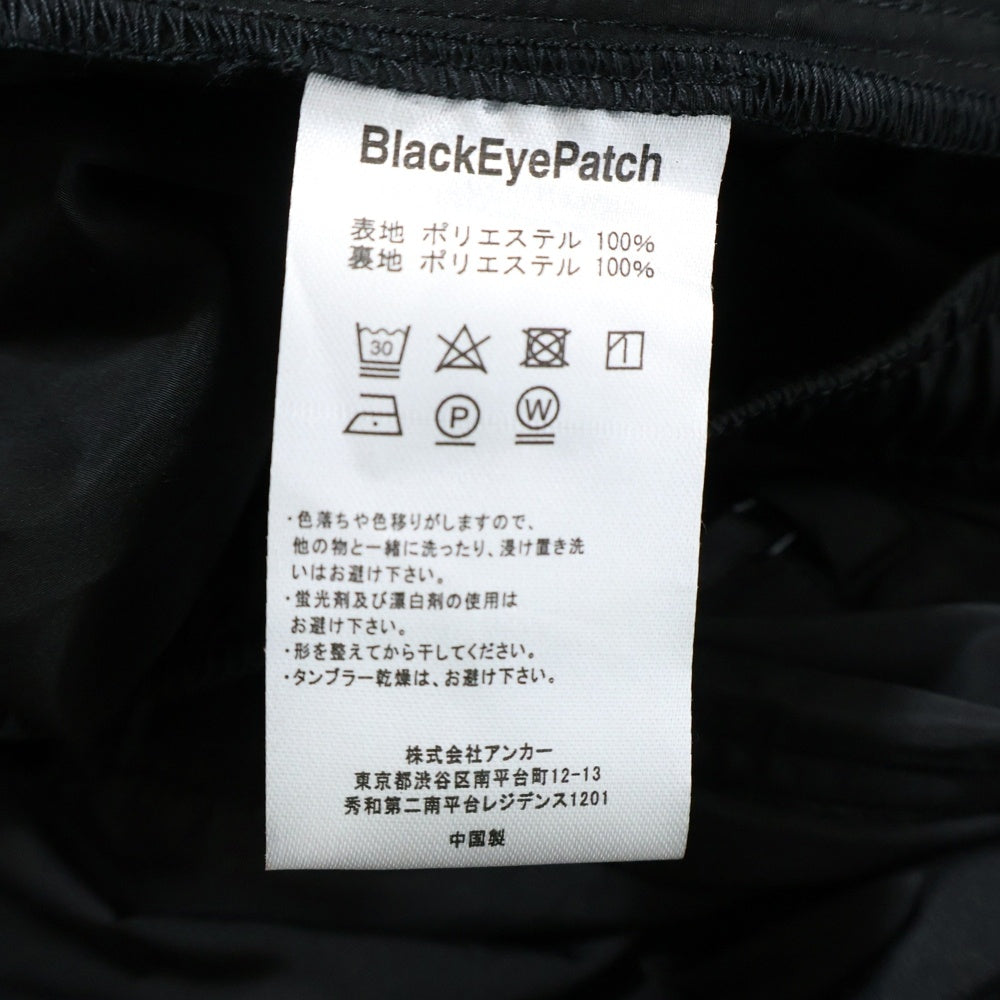 WACKO MARIA(ワコマリア) ×THE BLACK EYE PATCH TRACK PANTS TYRE-1 ブラックアイパッチ ナイロン トラッパンツ ブラック BEP-WM-TP01