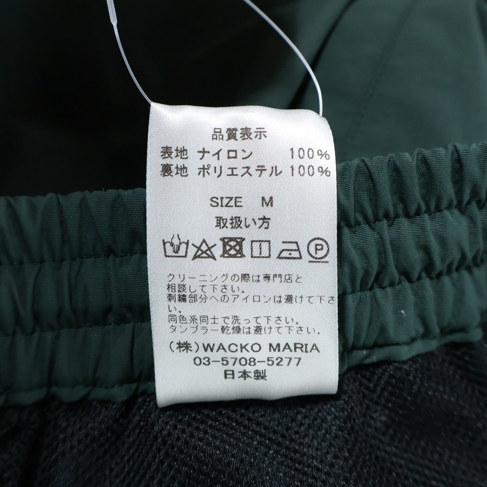 WACKO MARIA(ワコマリア) TRACK PANTS TYPE-2 トラックパンツ ブラック/グリーン 24SS-WMO-TP02