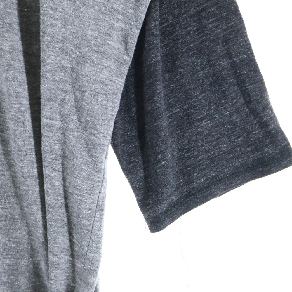 CHROME HEARTS(クロムハーツ) Circle Logo Henry Neck L/S サークルロゴ 七分袖Tシャツ カットソー グレー