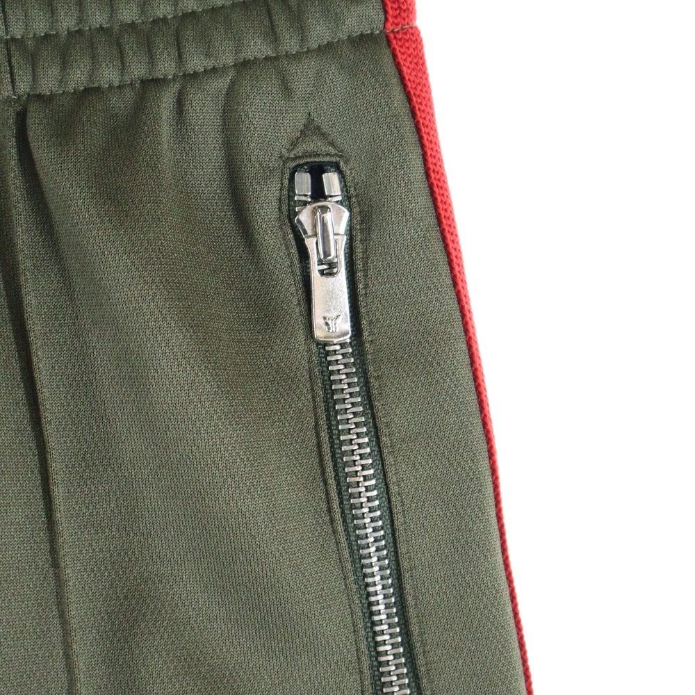 Needles(ニードルス) 24SS ×Nubian TRACK PANT ヌビアン ジップアップポケットトラックパンツ カーキ NS1591