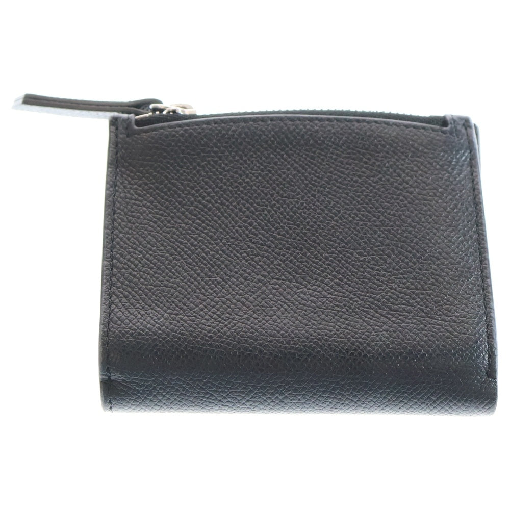 Maison Margiela 11(メゾンマルジェラ11) 25AW FLAP WALLET 4ステッチ フリップフラップ ウォレット 二つ折り財布 ブラック SA1UI0020