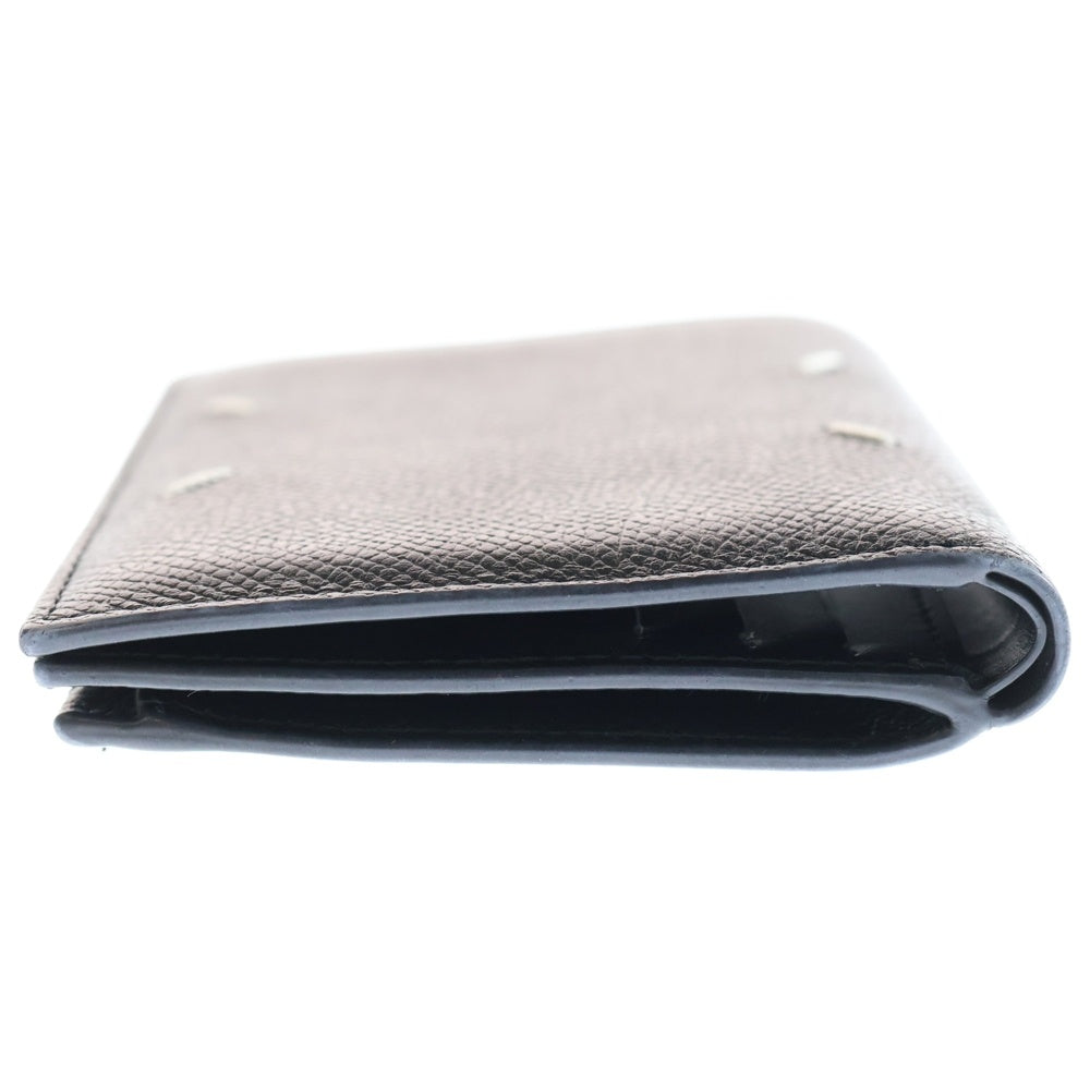 Maison Margiela 11(メゾンマルジェラ11) 25AW FLAP WALLET 4ステッチ フリップフラップ ウォレット 二つ折り財布 ブラック SA1UI0020
