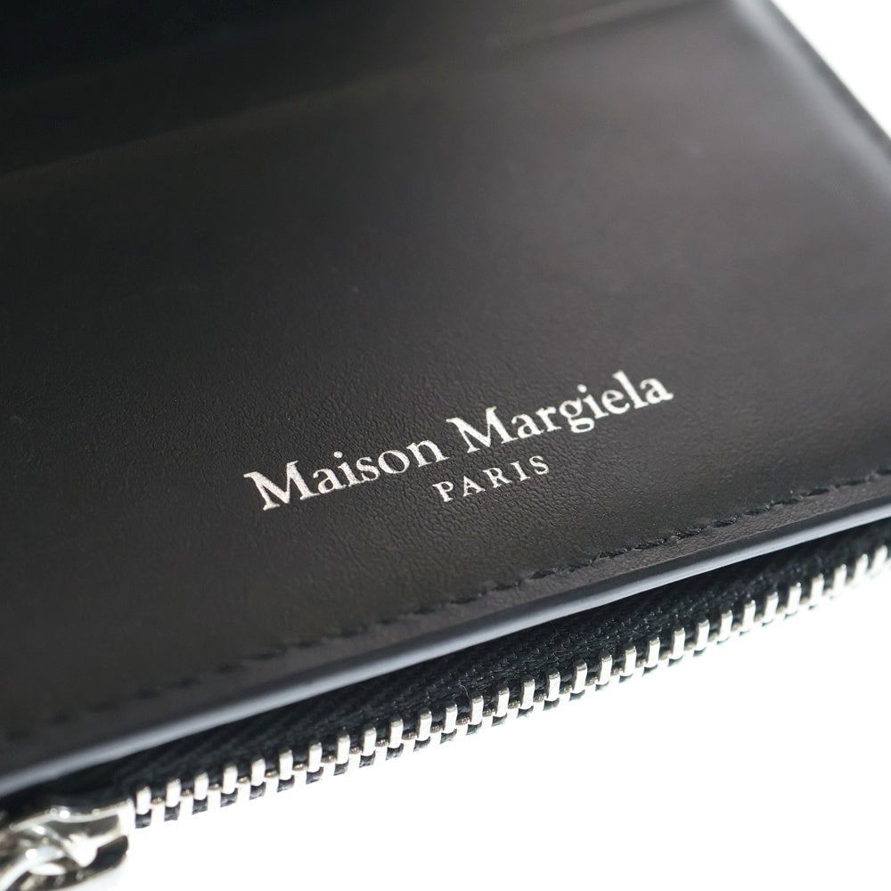 Maison Margiela 11(メゾンマルジェラ11) 25AW FLAP WALLET 4ステッチ フリップフラップ ウォレット 二つ折り財布 ブラック SA1UI0020