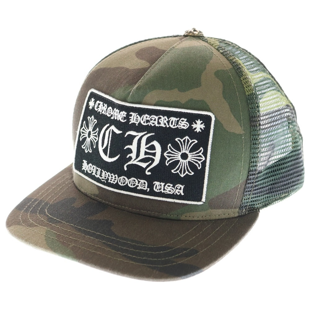CHROME HEARTS(クロムハーツ) TRUCKER CAP CHパッチ メッシュトラッカーキャップ 帽子 カーキ