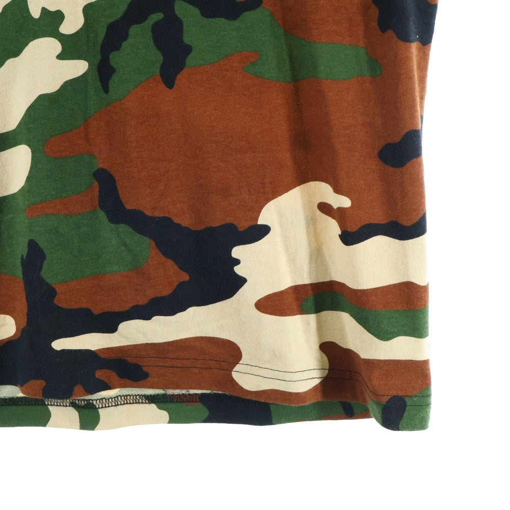 CHROME HEARTS(クロムハーツ) ×MATTY BOY PPO CAUTION T-SHRT マッティボーイ プロコーション 迷彩柄 両面プリントTシャツ 半袖クルーネックカットソー マルチカラー