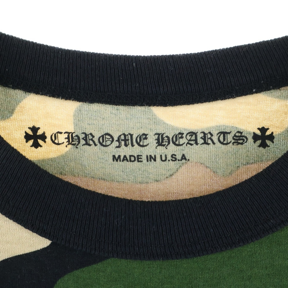 CHROME HEARTS(クロムハーツ) ×MATTY BOY PPO CAUTION T-SHRT マッティボーイ プロコーション 迷彩柄 両面プリントTシャツ 半袖クルーネックカットソー マルチカラー
