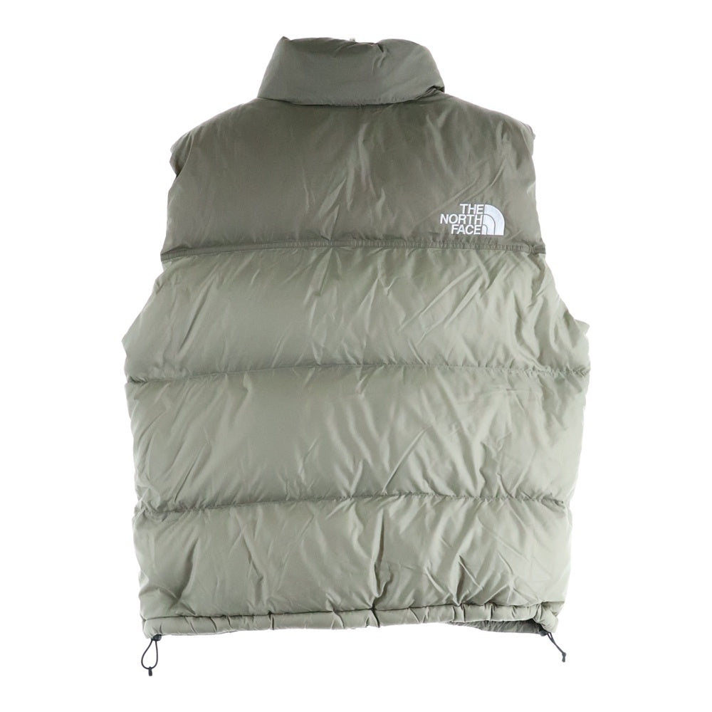 THE NORTH FACE(ザノースフェイス) Nuptse Vest ヌプシダウンベスト フロントロゴ刺繍 ベージュ ND92338