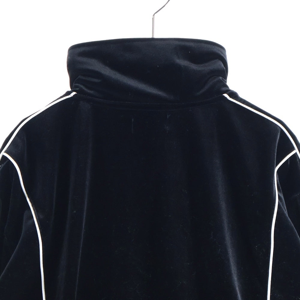 LAST NEST(ラスト ネスト) VELOUR TRACK JKT ロゴベロアジップトラックジャケット ブラック