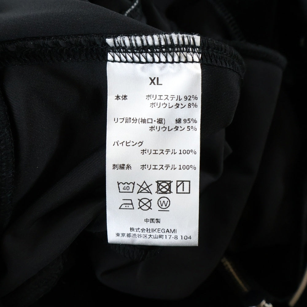 LAST NEST(ラスト ネスト) VELOUR TRACK JKT ロゴベロアジップトラックジャケット ブラック