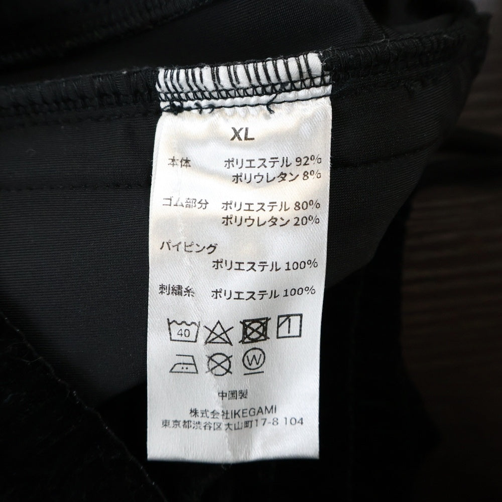 LAST NEST(ラスト ネスト) VELOUR TRACK PNTS ロゴベロアジップトラックパンツ ブラック