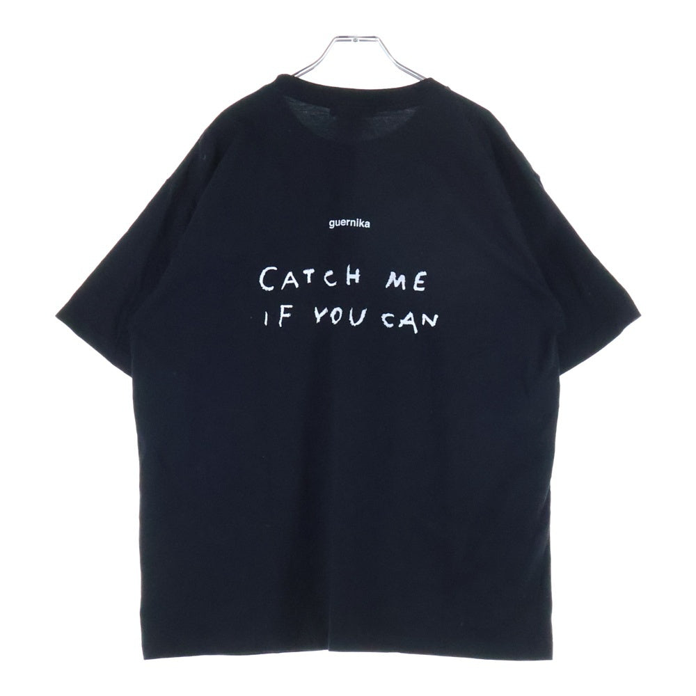 GUERNIKA(ゲルニカ) ワッペン プリント半袖Tシャツ カットソー ブラック