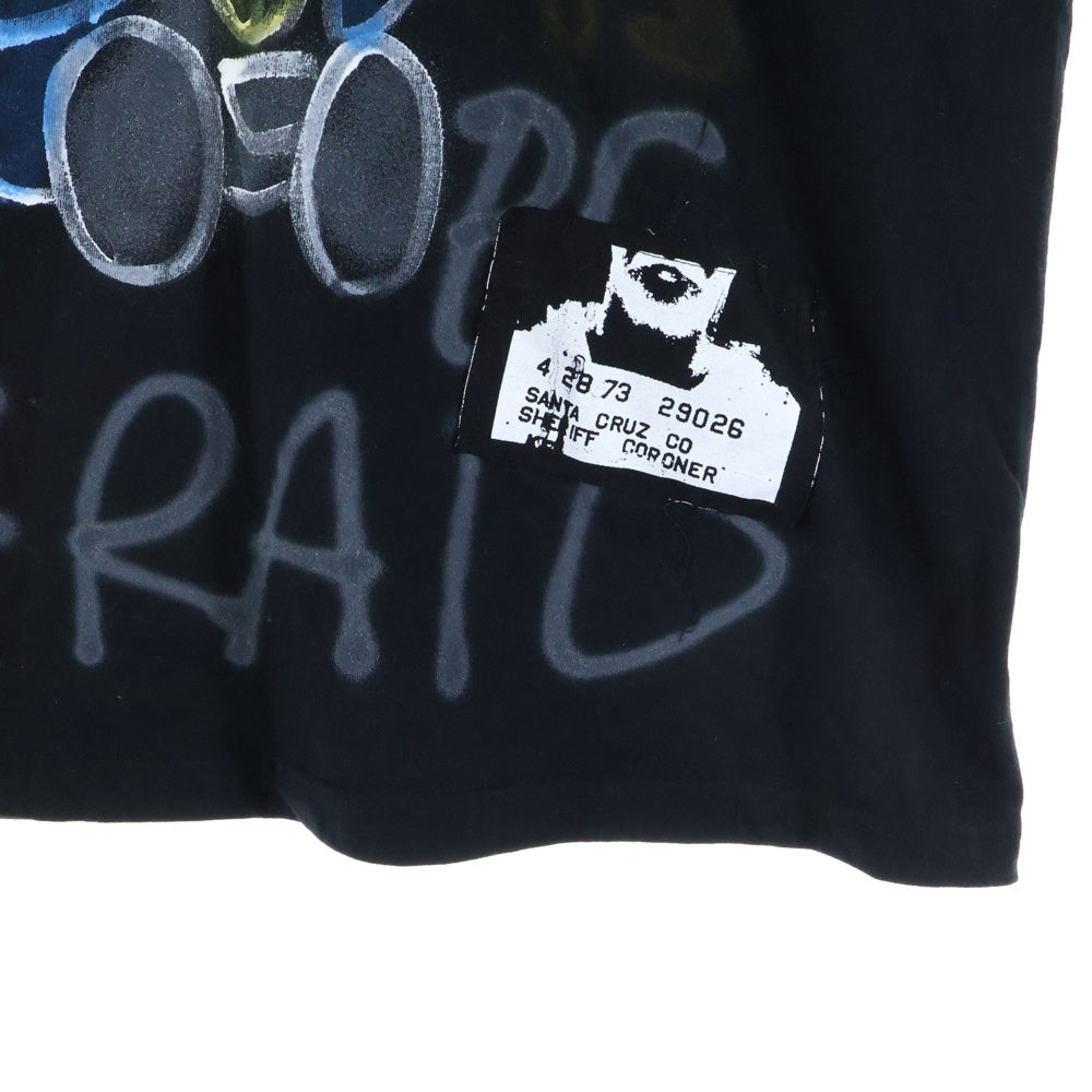 GUERNIKA(ゲルニカ) ワッペン プリント半袖Tシャツ カットソー ブラック